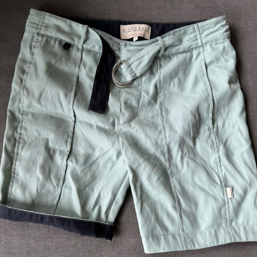 Small Katama Swim LAIRD trunks in Canoe Green